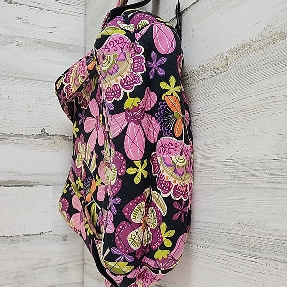 Vera Bradley Pirouette Pink floral large campus backpack padded laptop slot - Picture 4 of 14
